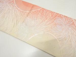 アンティーク　乱菊に小桜模様織り出し袋帯（材料）